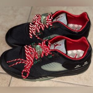 Jordan Black and Red Sneakers